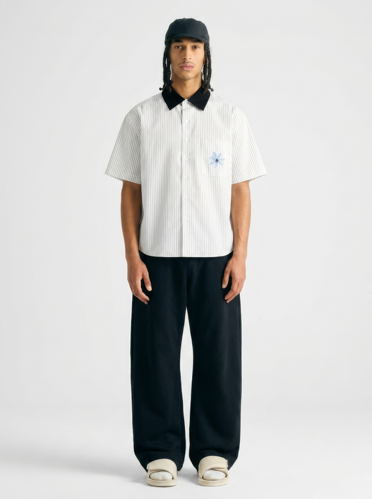 leafs Boxy Collar Shirt