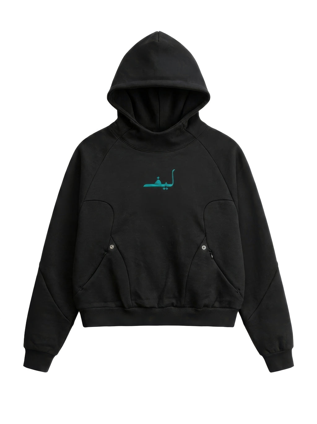 Curved Panel leafs Hoodie