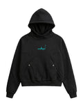 Curved Panel leafs Hoodie