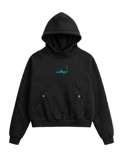 Curved Panel leafs Hoodie