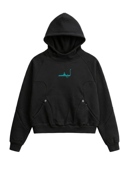 Curved Panel leafs Hoodie