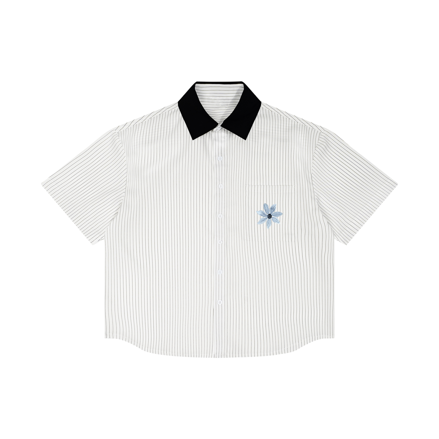 leafs Boxy  Collar Shirt